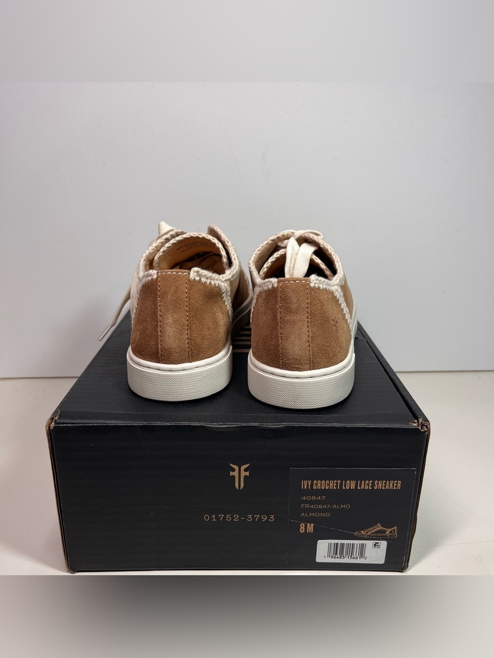 Frye Ivy Crochet Low Lace Up Leather Sneakers Size: 8 - Picture 6 of 7